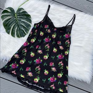 Betsey Johnson Intimates floral mesh tunic